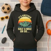 Camping Backpacking Mountain Hiker Gift Funny Hiking Kids Hoodie thumb 2