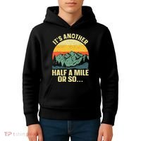 Camping Backpacking Mountain Hiker Gift Funny Hiking Kids Hoodie thumb 4