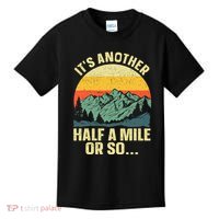 Camping Backpacking Mountain Hiker Gift Funny Hiking Kids T-Shirt thumb 0