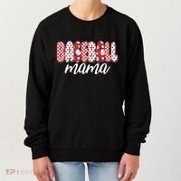 Cute Baseball Mama Women's Sweatshirt thumb 0