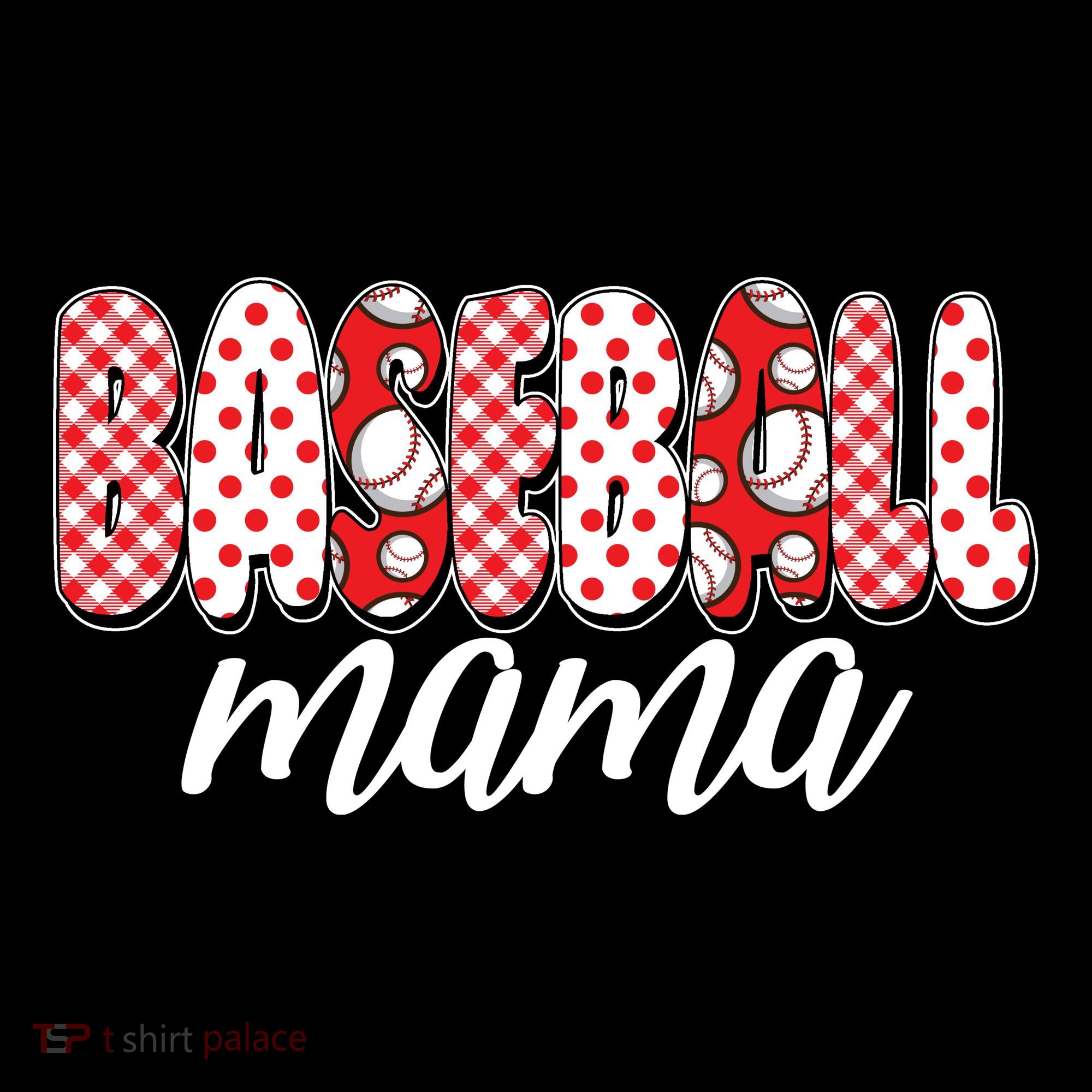 Cute Baseball Mama USA-Made Doggie Bandana