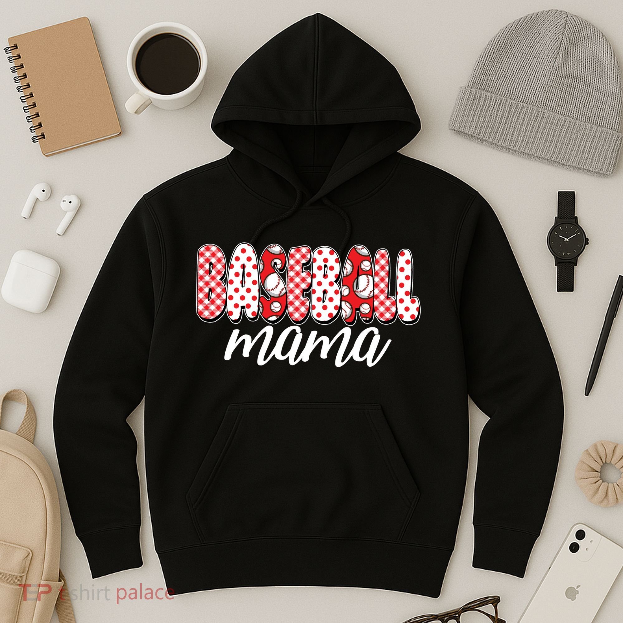 Cute Baseball Mama Hoodie