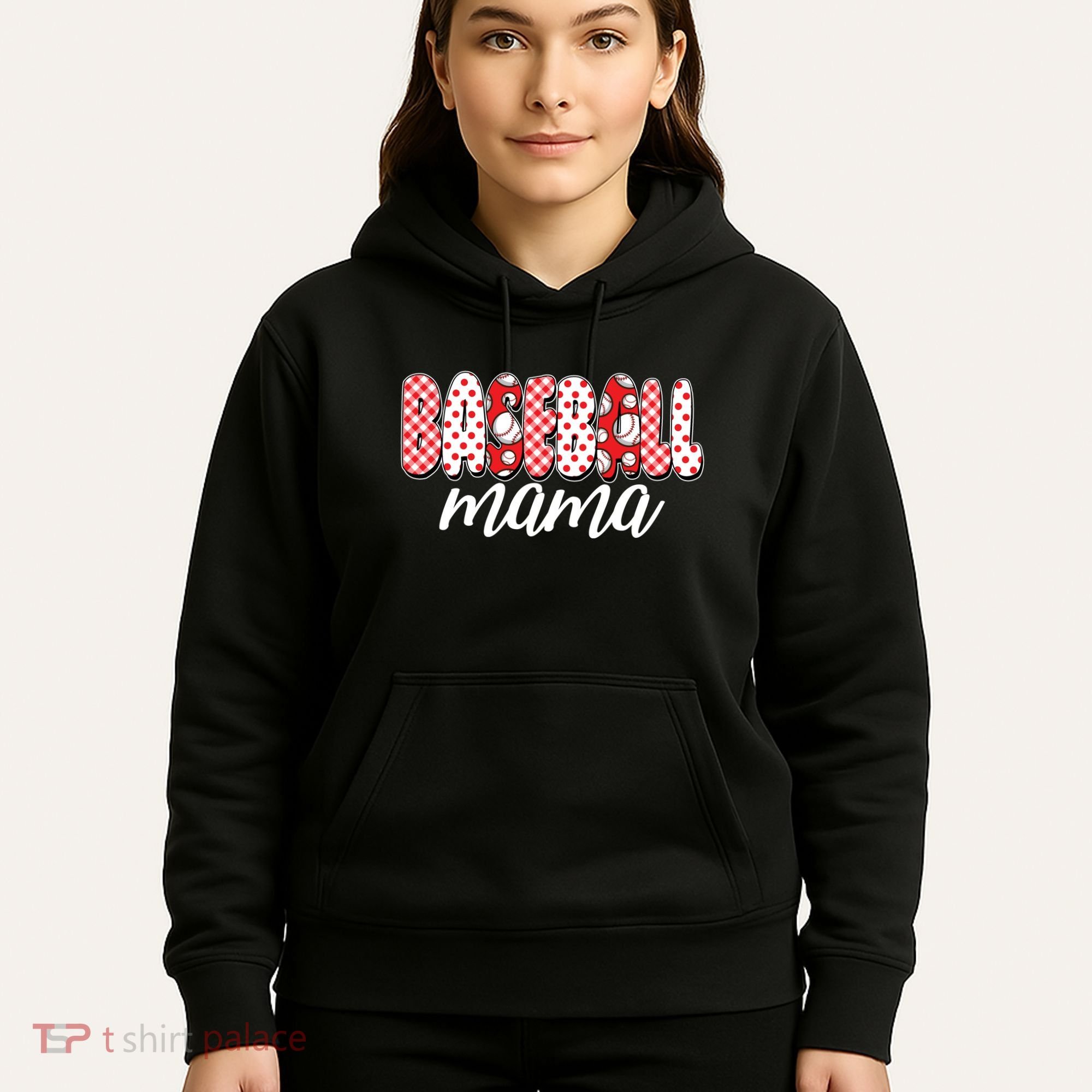 Cute Baseball Mama Hoodie