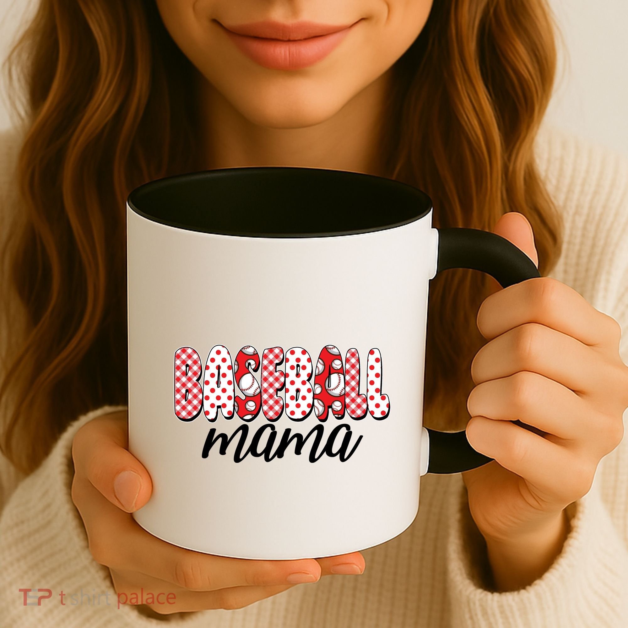 Cute Baseball Mama Coffee Mug