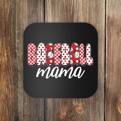 Cute Baseball Mama Coaster