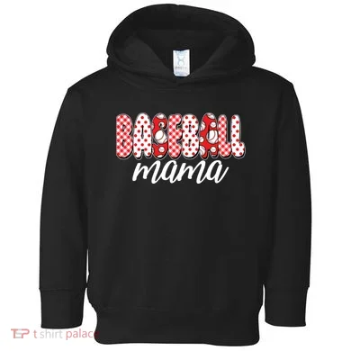 Cute Baseball Mama Toddler Hoodie