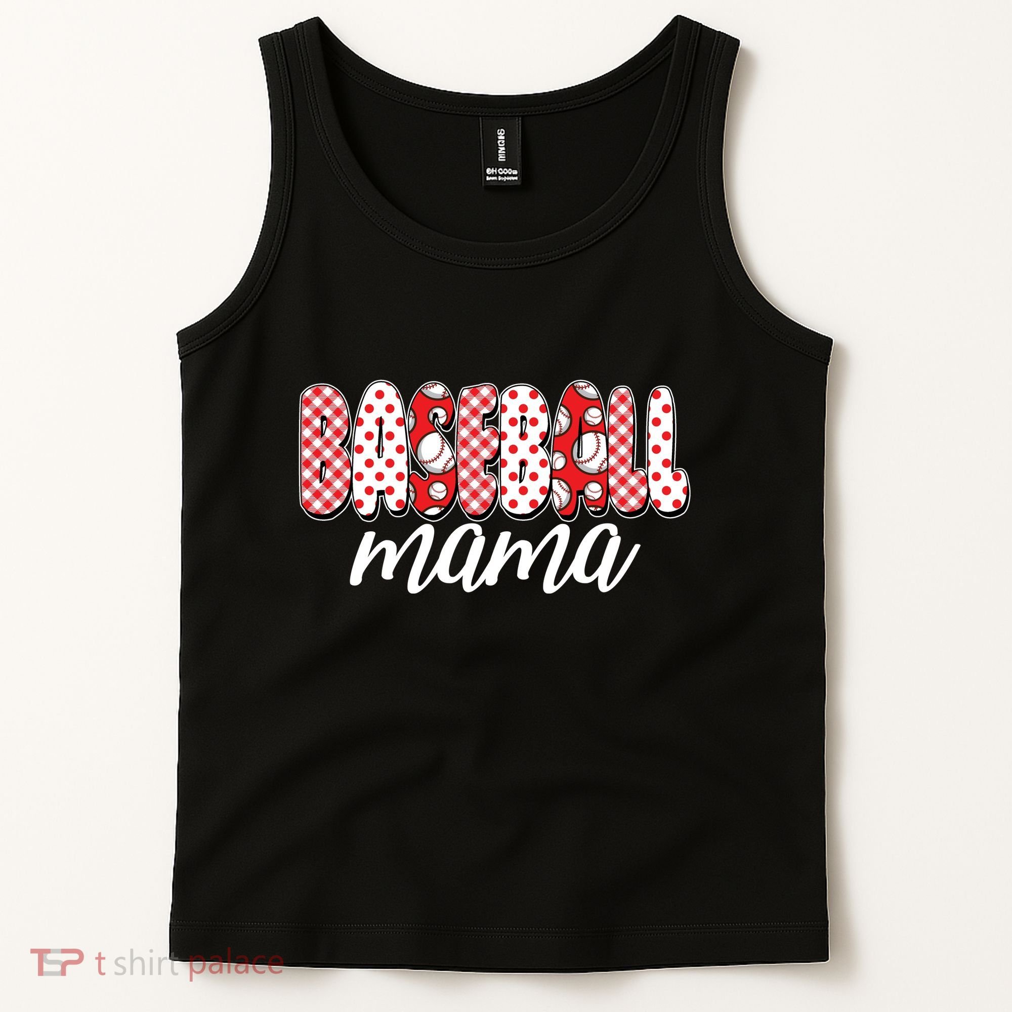 Cute Baseball Mama Tank Top