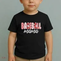 Cute Baseball Mama Toddler T-Shirt thumb 2