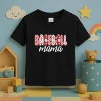 Cute Baseball Mama Toddler T-Shirt thumb 3