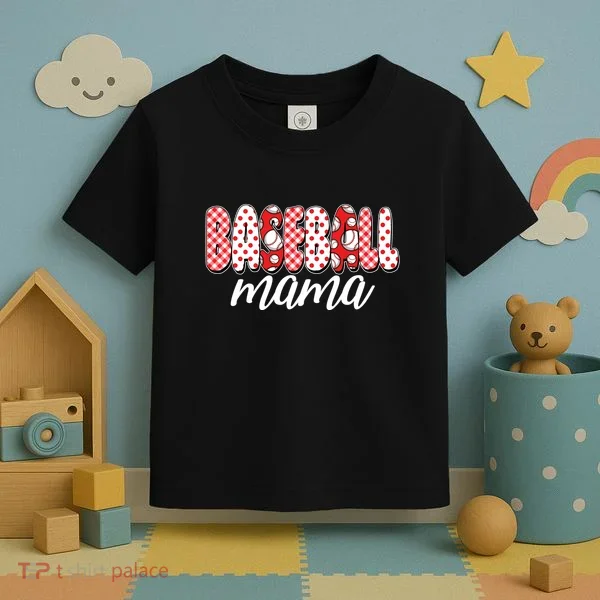 Cute Baseball Mama Toddler T-Shirt