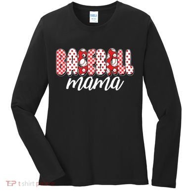 Cute Baseball Mama Women's Long Sleeve Shirt