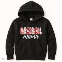 Cute Baseball Mama Kids Hoodie thumb 0