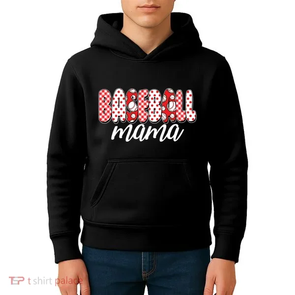 Cute Baseball Mama Kids Hoodie