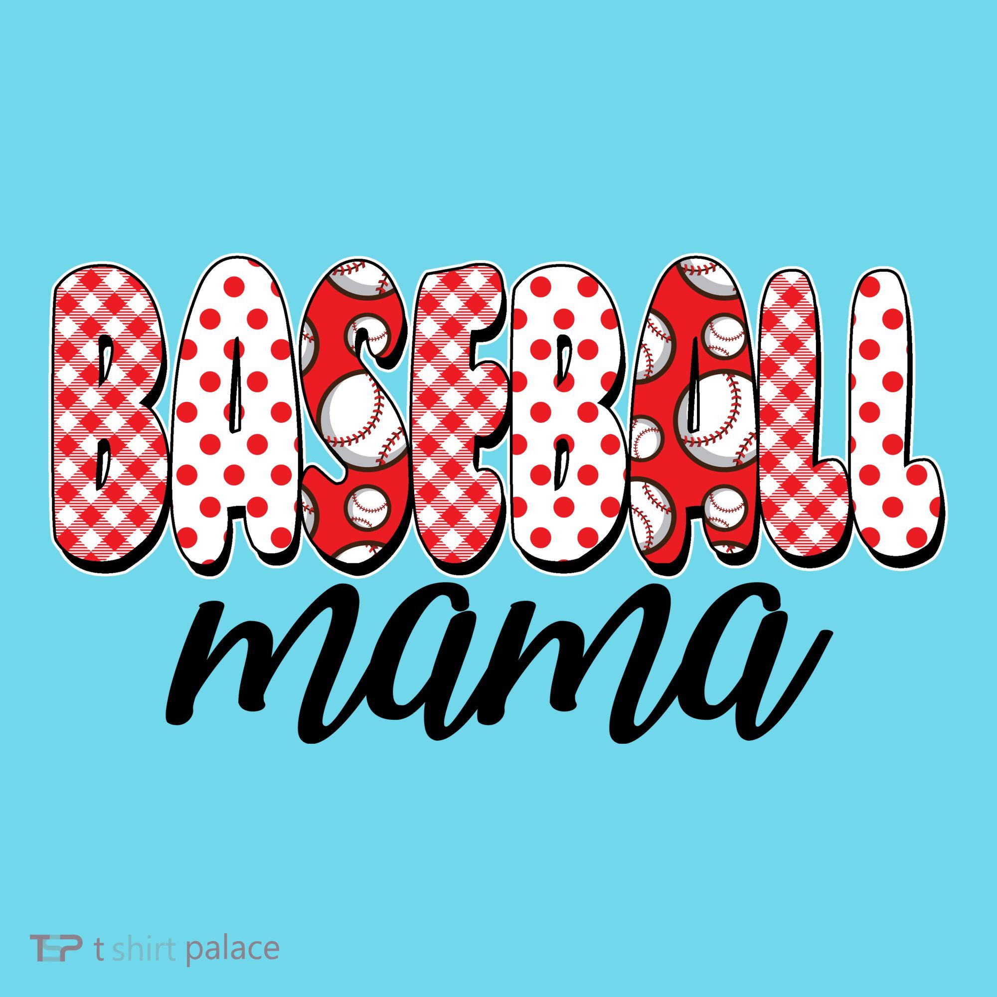 Cute Baseball Mama Button