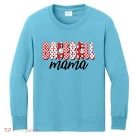 Cute Baseball Mama Kids Long Sleeve Shirt thumb 0