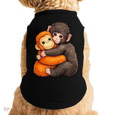Cute Baby Monkey Punch Plush Hugging Doggie Tank