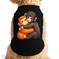 Cute Baby Monkey Punch Plush Hugging Doggie Tank thumb 0
