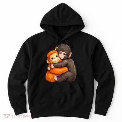 Cute Baby Monkey Punch Plush Hugging Hoodie