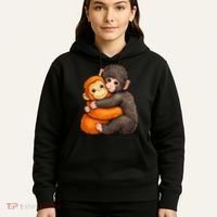 Cute Baby Monkey Punch Plush Hugging Hoodie thumb 5