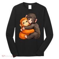 Cute Baby Monkey Punch Plush Hugging Long Sleeve Shirt thumb 0
