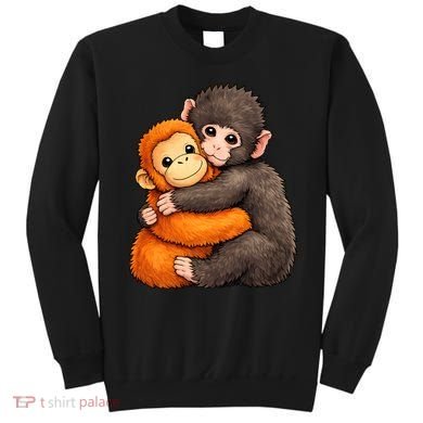 Cute Baby Monkey Punch Plush Hugging Sweatshirt
