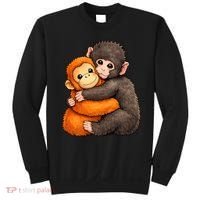 Cute Baby Monkey Punch Plush Hugging Sweatshirt thumb 0