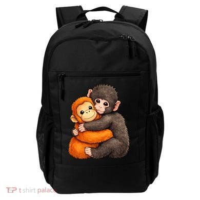 Cute Baby Monkey Punch Plush Hugging Backpack