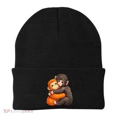 Cute Baby Monkey Punch Plush Hugging Beanie