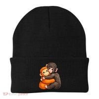 Cute Baby Monkey Punch Plush Hugging Beanie thumb 0