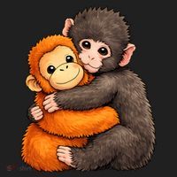 Cute Baby Monkey Punch Plush Hugging Beanie thumb 2