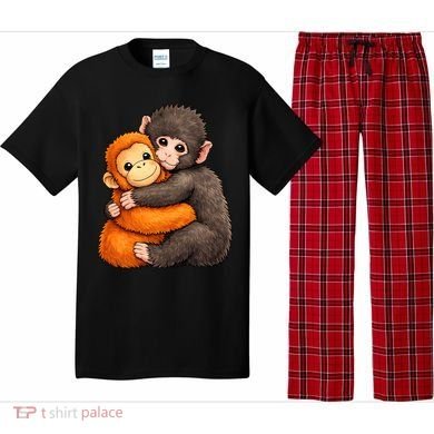 Cute Baby Monkey Punch Plush Hugging Pajama Set