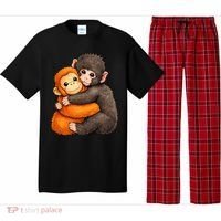 Cute Baby Monkey Punch Plush Hugging Pajama Set thumb 0