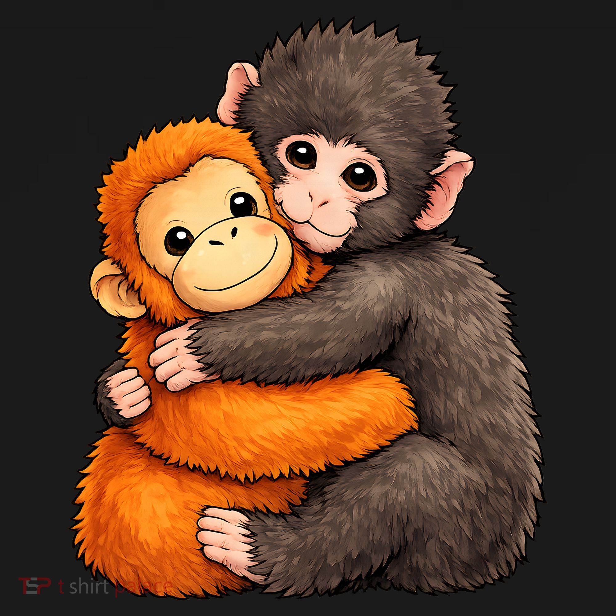 Cute Baby Monkey Punch Plush Hugging Toddler Hoodie