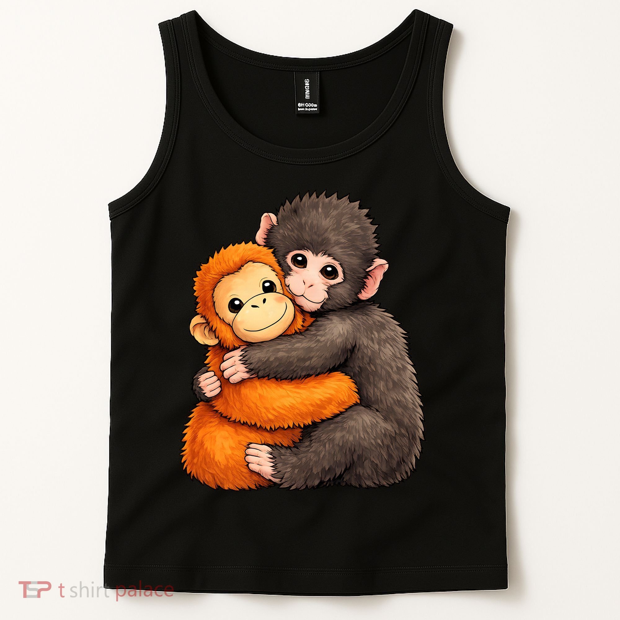 Cute Baby Monkey Punch Plush Hugging Tank Top