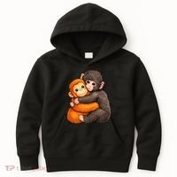 Cute Baby Monkey Punch Plush Hugging Kids Hoodie thumb 0