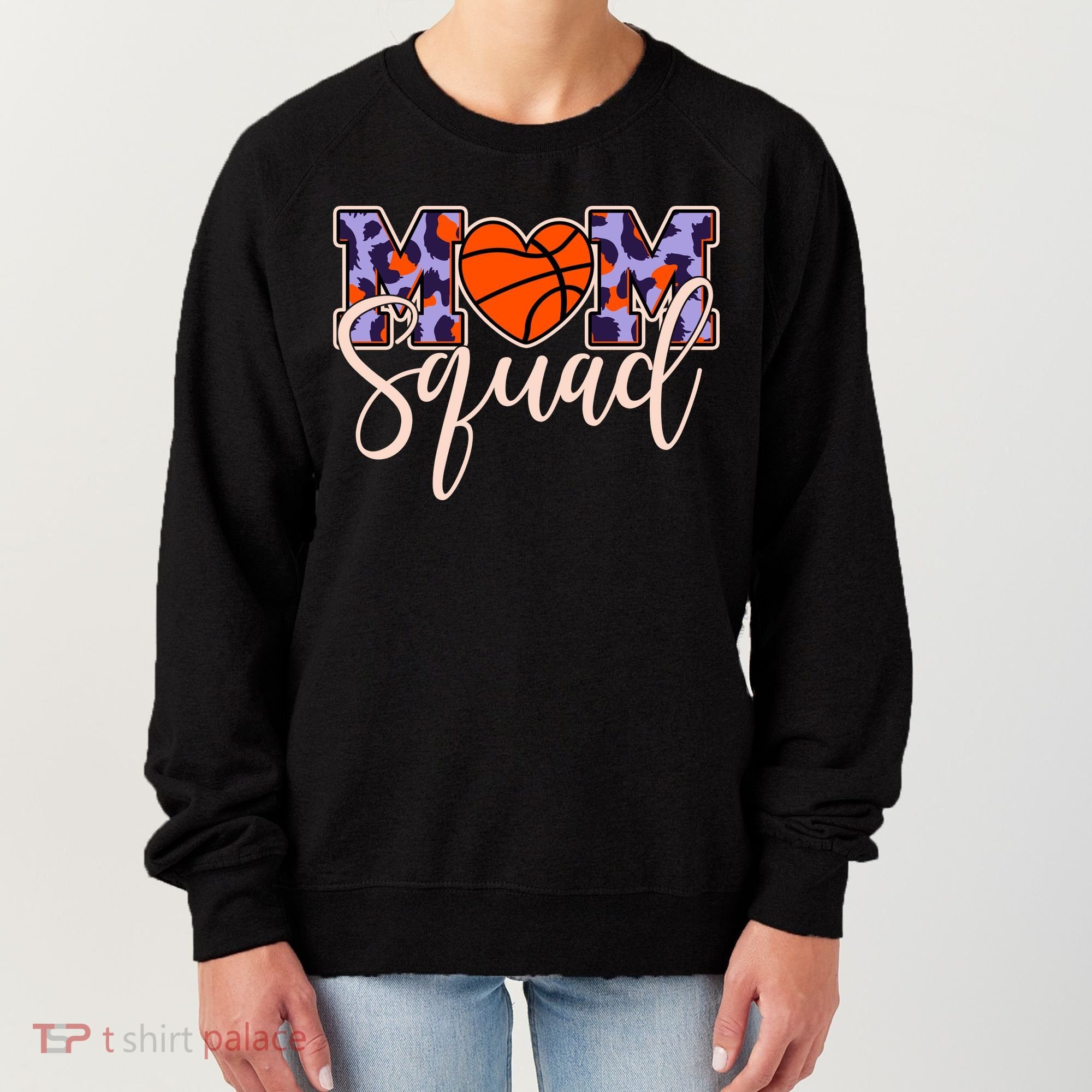 Cute Basketball Mom Squad Women's Sweatshirt