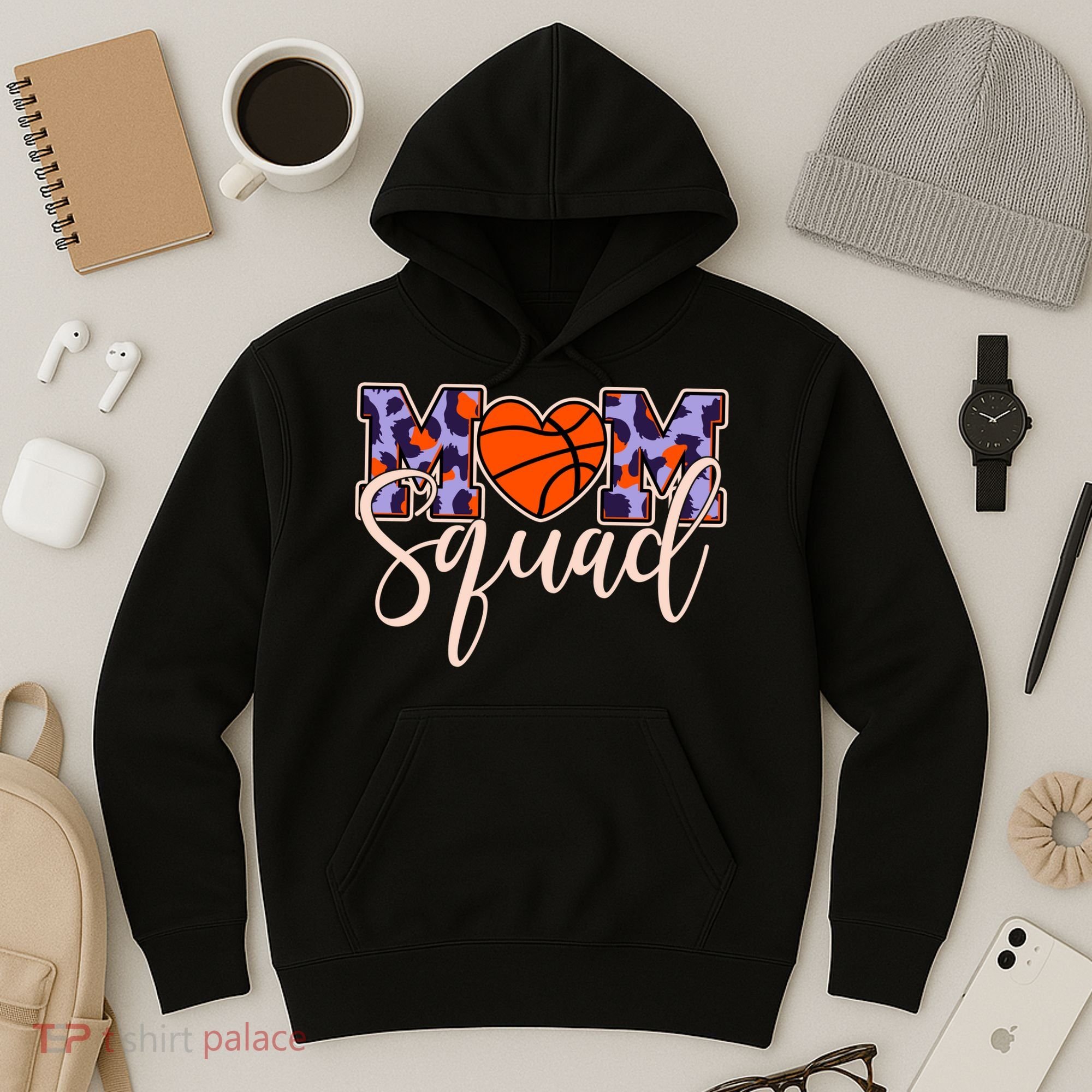 Cute Basketball Mom Squad Hoodie
