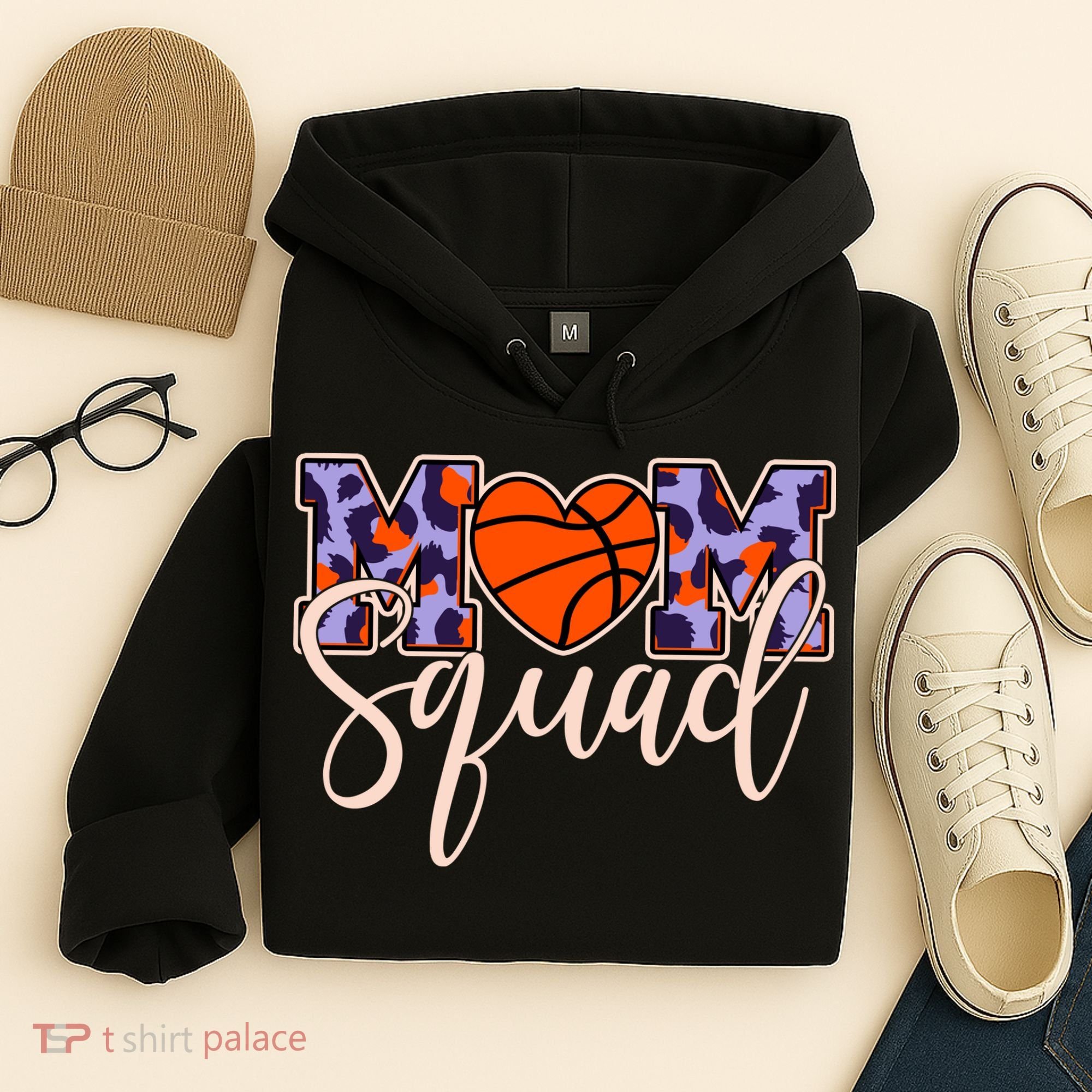 Cute Basketball Mom Squad Hoodie