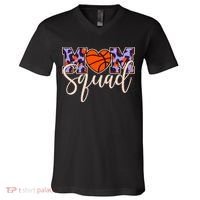 Cute Basketball Mom Squad V-Neck T-Shirt thumb 0