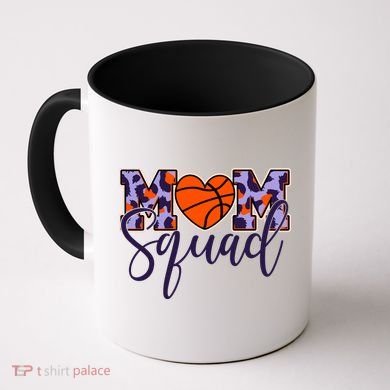 Cute Basketball Mom Squad Coffee Mug