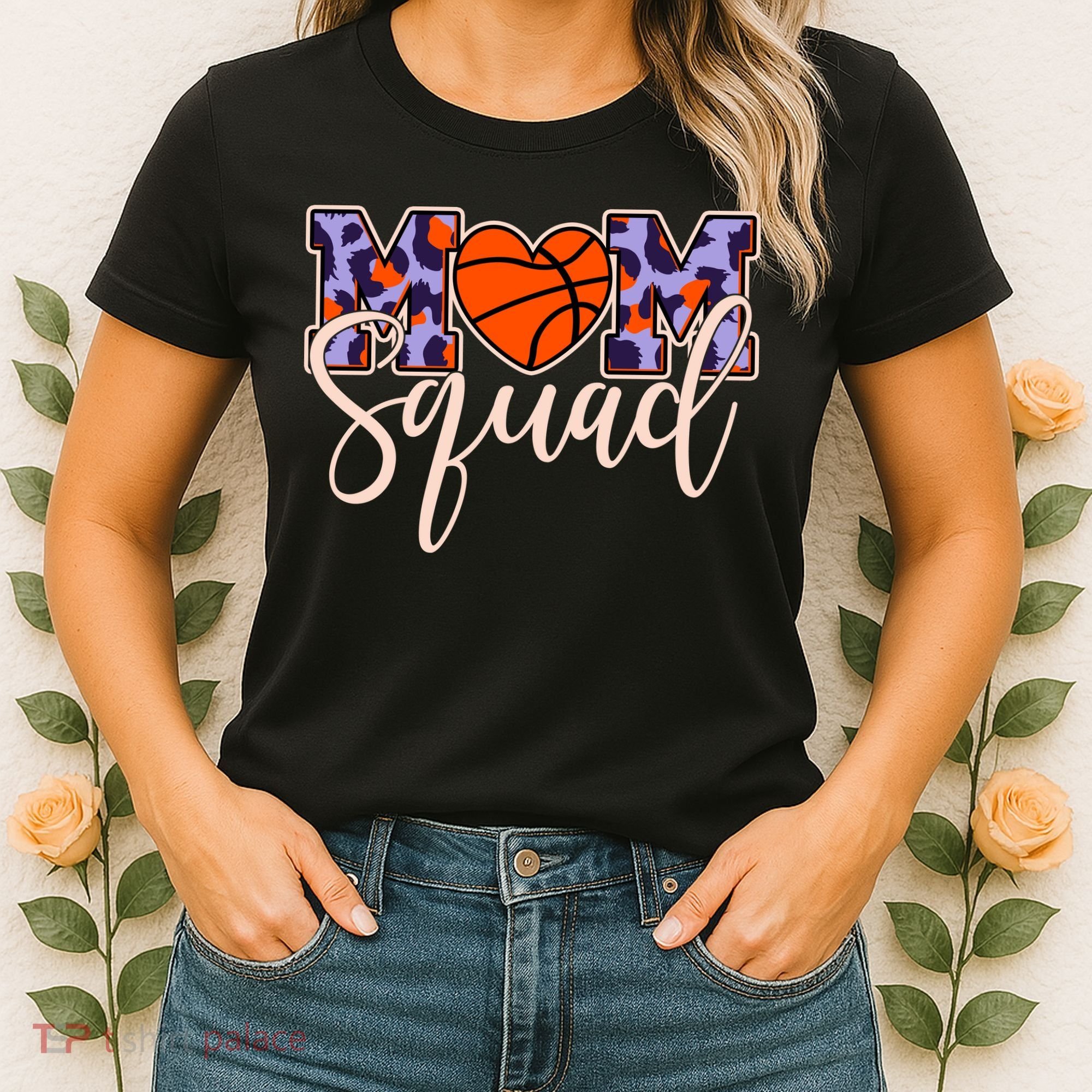 Cute Basketball Mom Squad Women's T-Shirt