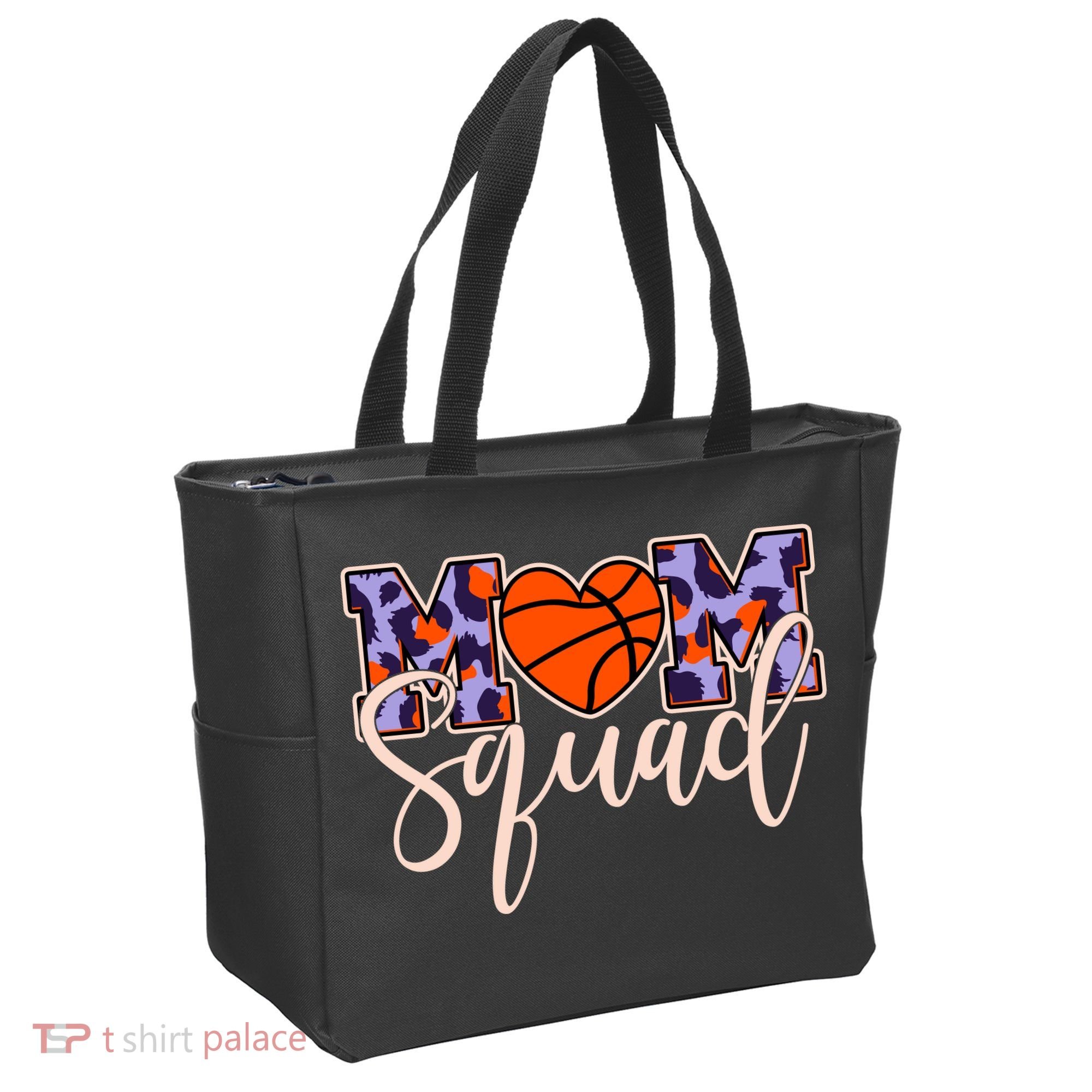 Cute Basketball Mom Squad Tote Bag