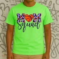 Cute Basketball Mom Squad T-Shirt thumb 3