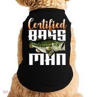 Certified Bass Man Fisherman Doggie Tank thumb 0