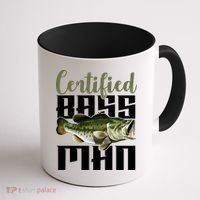 Certified Bass Man Fisherman Coffee Mug thumb 1