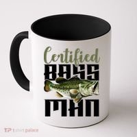 Certified Bass Man Fisherman Coffee Mug thumb 0