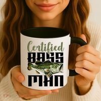 Certified Bass Man Fisherman Coffee Mug thumb 3