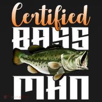Certified Bass Man Fisherman Women's Hoodie thumb 2