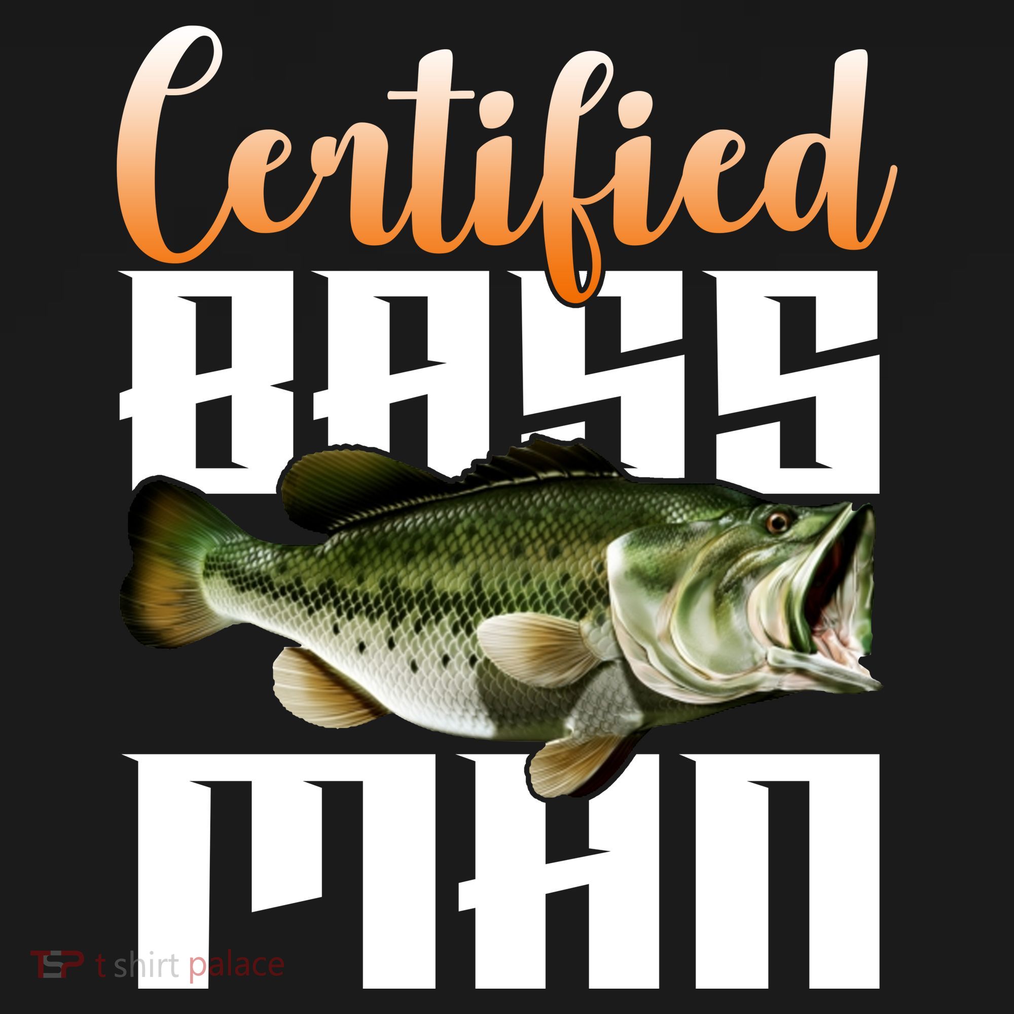 Certified Bass Man Fisherman Ornament