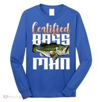 Certified Bass Man Fisherman Long Sleeve Shirt thumb 0